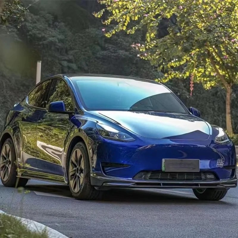 New Model Suitable for Model Y Upgraded Dry Carbon Fiber Small Surround Body Kit, Front and Rear Lip Side Skirts